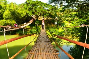 Hanging bridge at sevilla